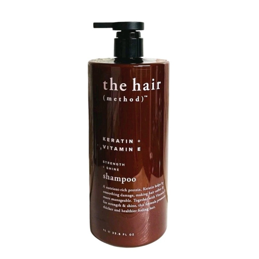 The‎ Hair Method Keratin  Vitamin E Strength Shine Shampoo 32 fl oz NEW